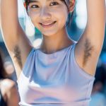 腋毛　ゲリラ露出　2025年06月24日　#わき毛　#ワキ毛　#armpithair　　