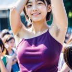 腋毛　ゲリラ露出　2025年07月17日　#わき毛　#ワキ毛　#armpithair　　