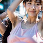 腋毛　ゲリラ露出　2025年07月31日　#わき毛　#ワキ毛　#armpithair　　