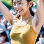 腋毛　ゲリラ露出　2025年10月04日　#わき毛　#ワキ毛　#armpithair　　